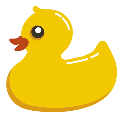 a harmless rubber duck